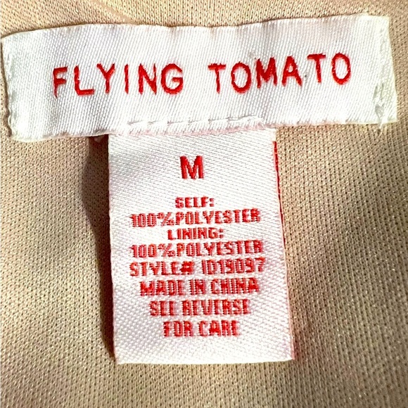 Flying Tomato Resort Orange Green Bishop Sleeve Dress - Picture 8 of 8